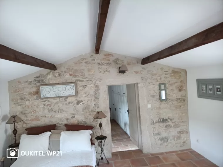 Rénovation mur et plafond maison du 16ᵉ siècle à Le Garn, Bagnols-sur-Cèze, AMS Services Agencement