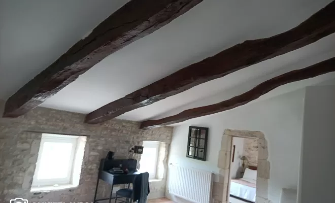 Rénovation mur et plafond maison du 16ᵉ siècle à Le Garn, Bagnols-sur-Cèze, AMS Services Agencement